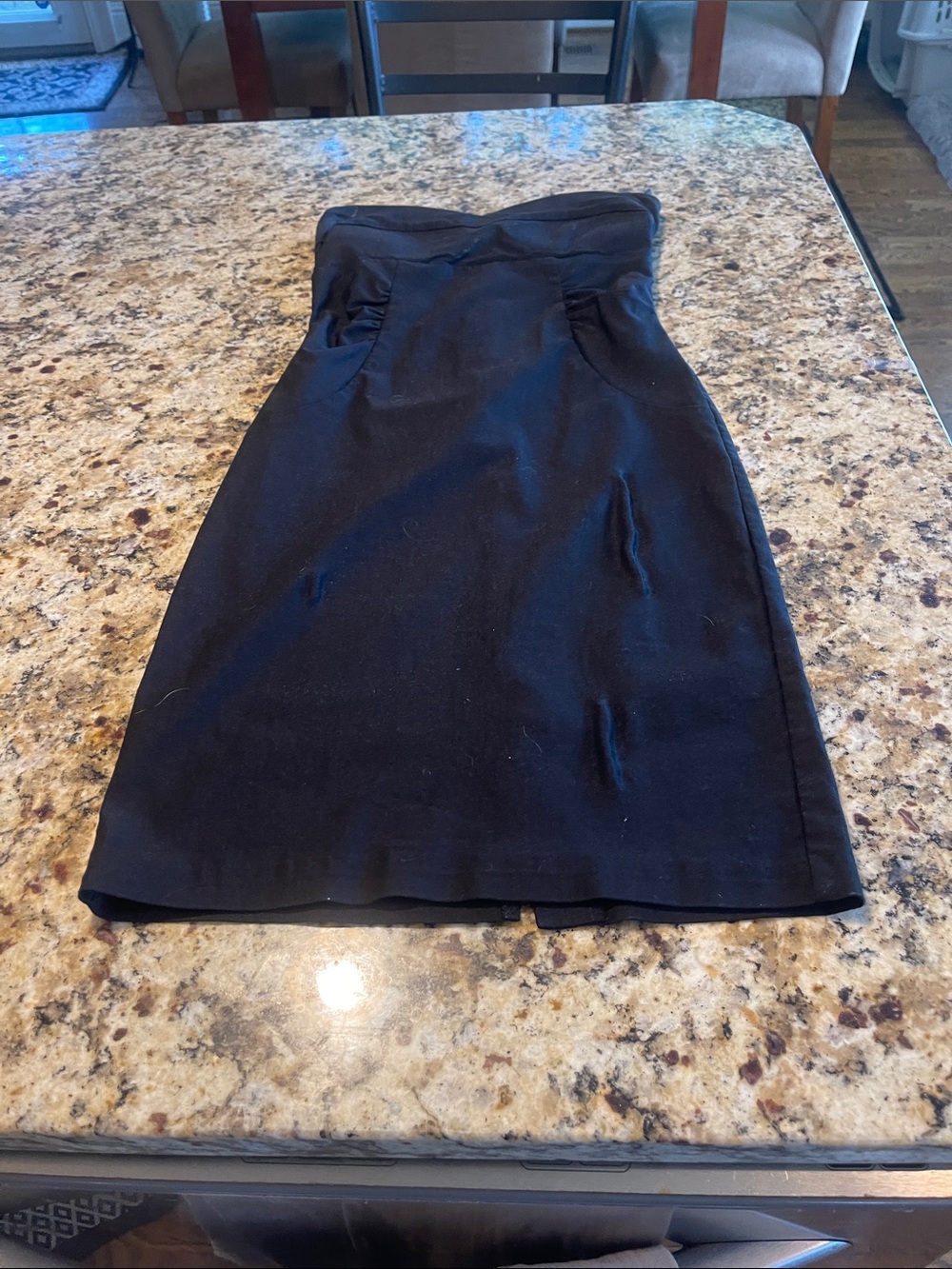 Lipstick Boutique Strapless Black Sheath Dress
